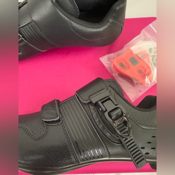 Unisex Black Cycling Shoes Compatible with Delta Cleats  Indoor/Outdoor/Peleton - Picture 4 of 15